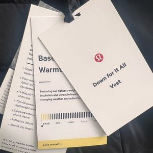 Brand new with tags Lululemon black vest